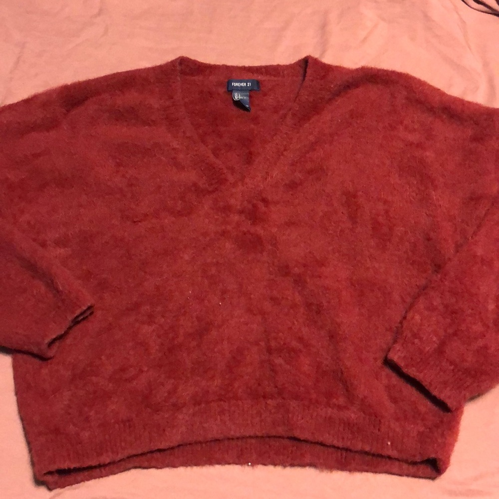 Dark red Forever 21 sweater